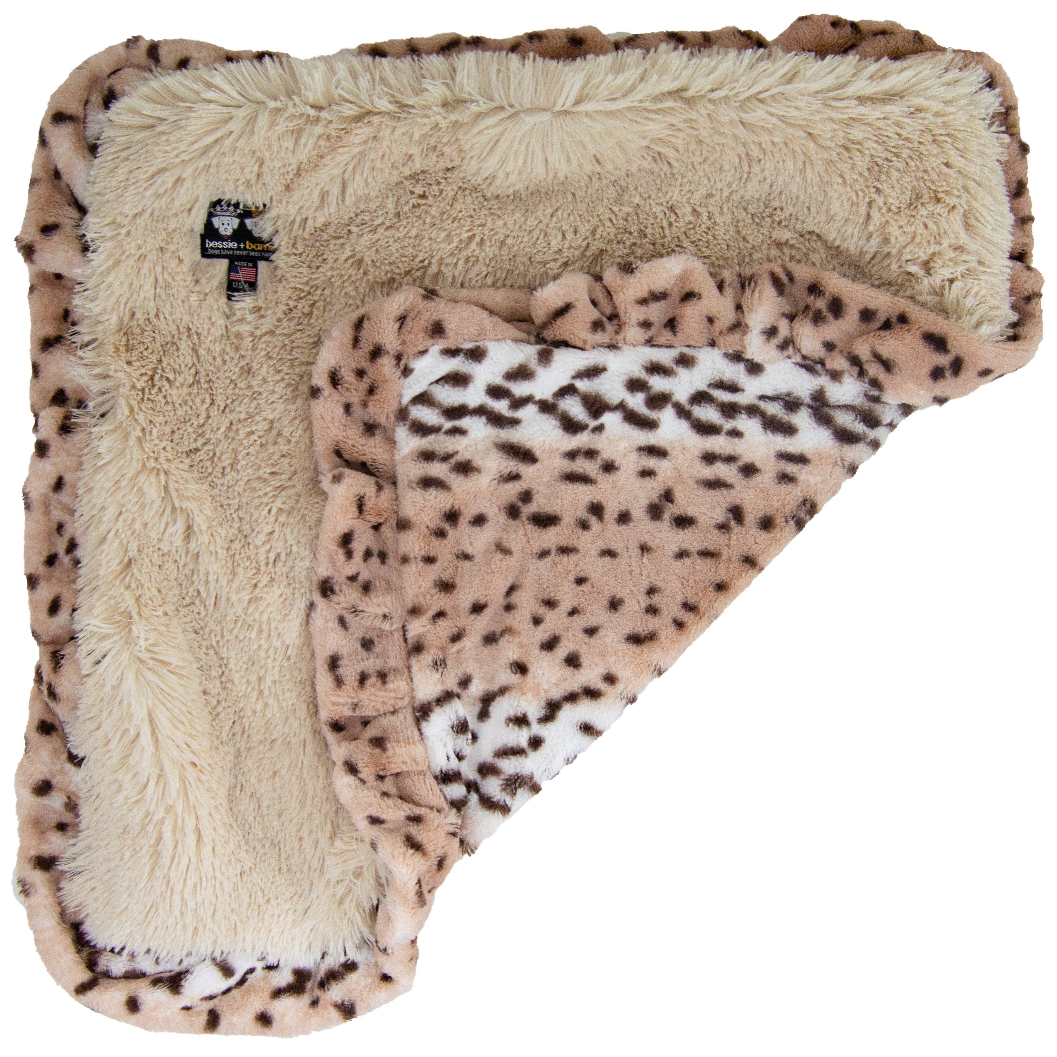 Blanket - Aspen Snow Leopard and Blondie - Rocky & Maggie's Pet Boutique and Salon