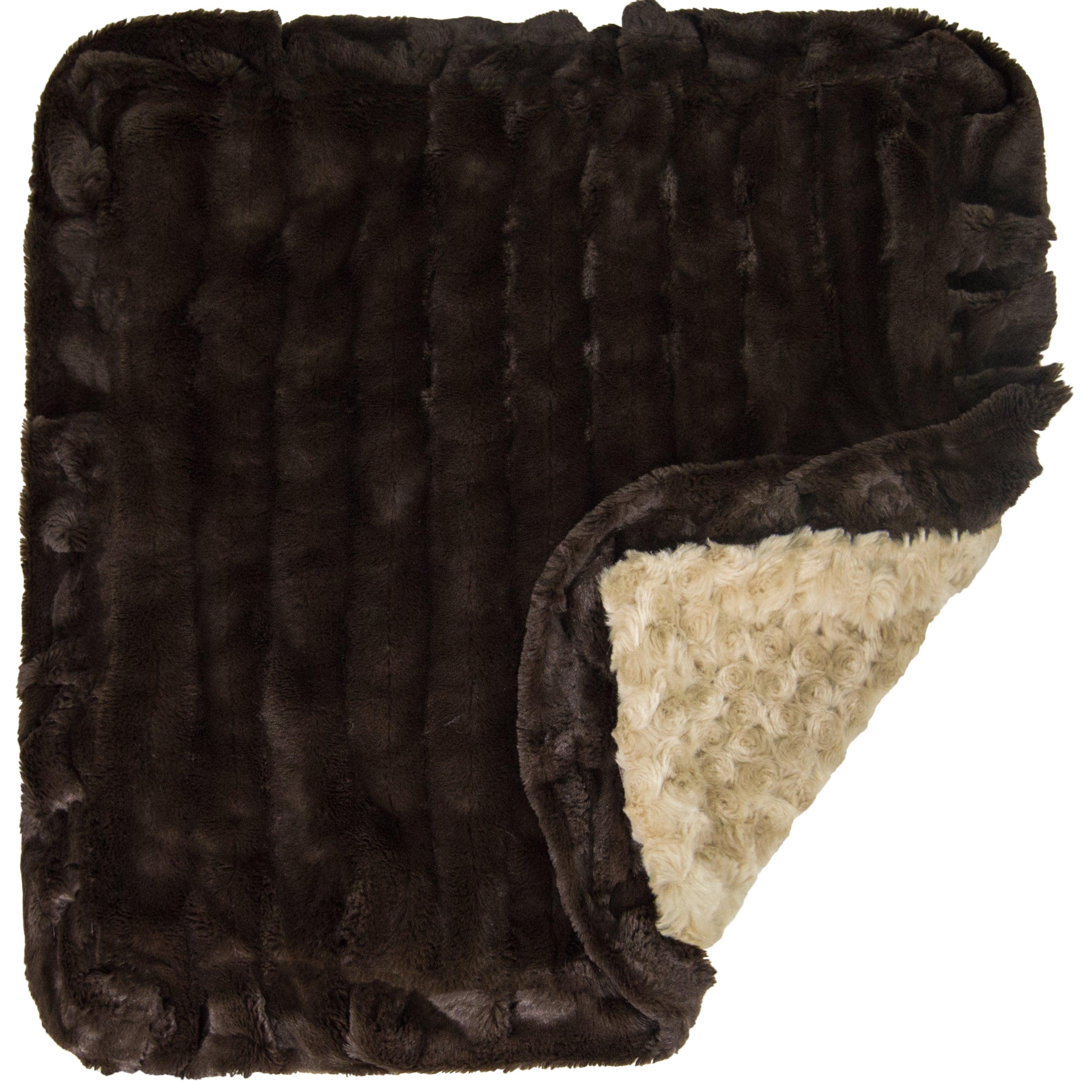 Blanket - Camel Rose and Godiva Brown - Rocky & Maggie's Pet Boutique and Salon