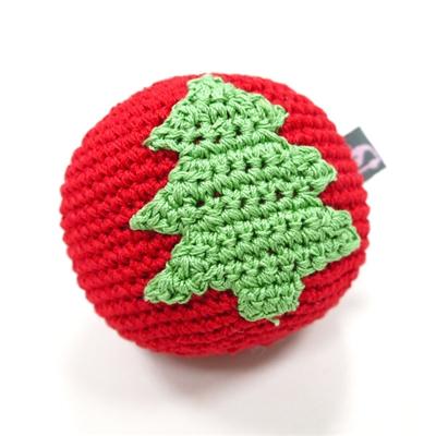 Christmas Tree Ball Knit Toy - Rocky & Maggie's Pet Boutique and Salon