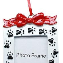 Paw Print Frame Christmas Ornament - Rocky & Maggie's Pet Boutique and Salon