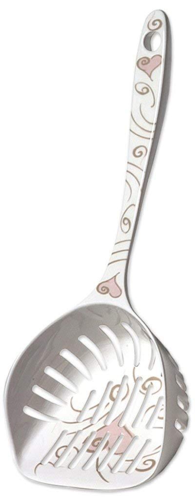 Curvations Cat Litter Scoop, Large, White/Pink - Rocky & Maggie's Pet Boutique and Salon