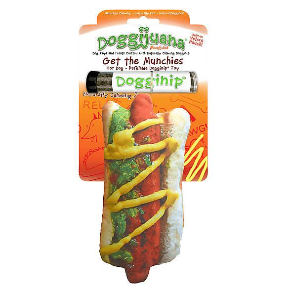 Get the Munchies Hot Dog - Refillable Dogginip® Toy by SmarterPaw™ - Rocky & Maggie's Pet Boutique and Salon
