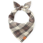 Chestnut Plaid Flannel Dog Bandana - Rocky & Maggie's Pet Boutique and Salon