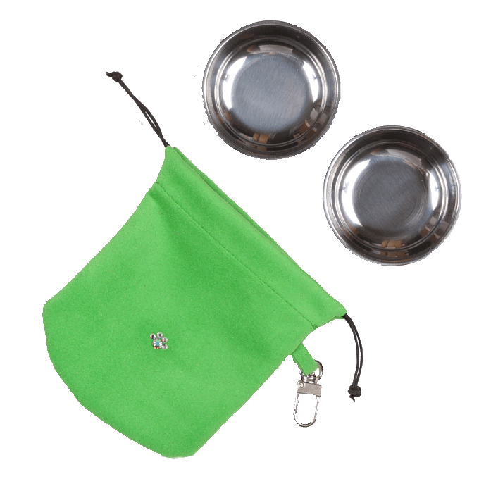 Green Travel Pouch - Rocky & Maggie's Pet Boutique and Salon