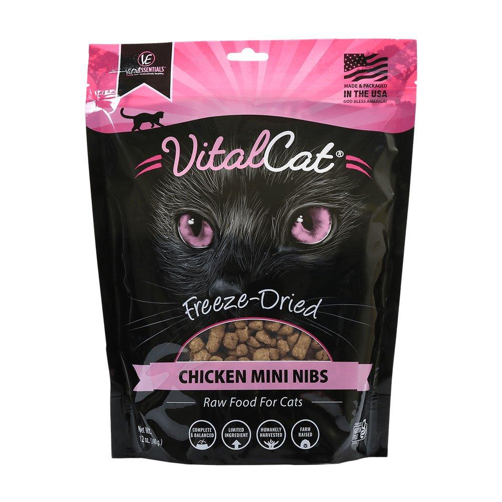Vital Essentials® Vital Cat® Freeze-Dried Grain Free Chicken Mini Nibs Cat Food 12oz - Rocky & Maggie's Pet Boutique and Salon