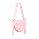 Cuddle Carrier Puppy Pink & Fringe - Rocky & Maggie's Pet Boutique and Salon