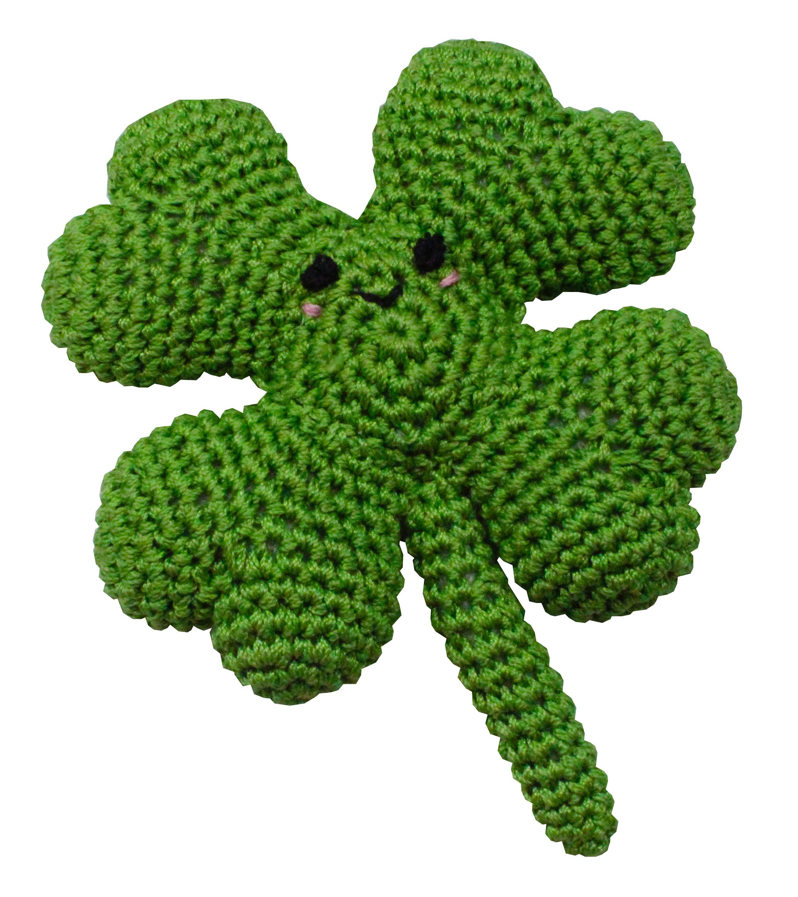 Knit Knacks Four Leaf Clover Organic Cotton Small Dog Toy - Rocky & Maggie's Pet Boutique and Salon