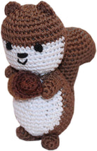 Knit Knacks Slappy the Squirrel Organic Cotton Small Dog Toy - Rocky & Maggie's Pet Boutique and Salon