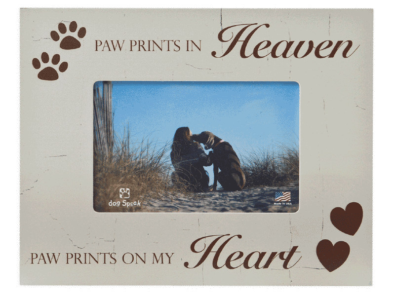 Paw Prints In Heaven Frame - Rocky & Maggie's Pet Boutique and Salon