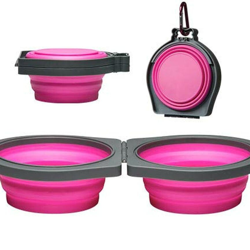 Bella Roma Double Diner Travel Bowls - Rocky & Maggie's Pet Boutique and Salon
