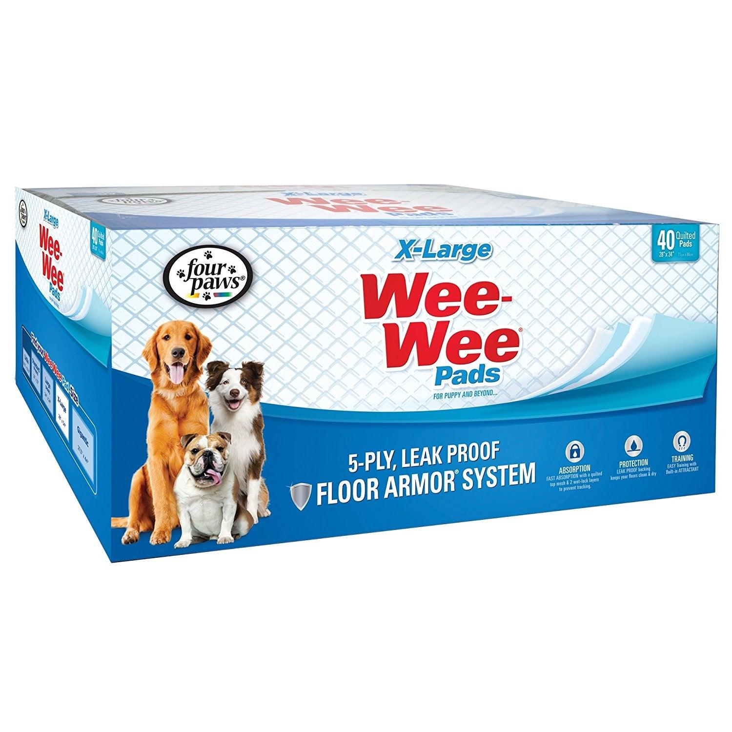 Wee-Wee Puppy Pee Pads for Larger or Multiple Dogs - Rocky & Maggie's Pet Boutique and Salon