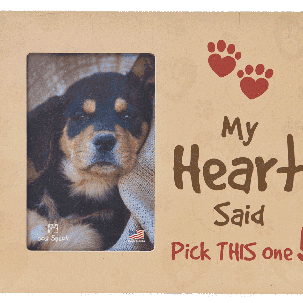 My Heart Said Picture Frame - Rocky & Maggie's Pet Boutique and Salon