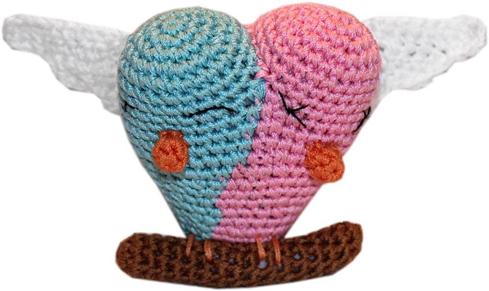 Knit Knacks Lovebirds Organic Cotton Small Dog Toy - Rocky & Maggie's Pet Boutique and Salon