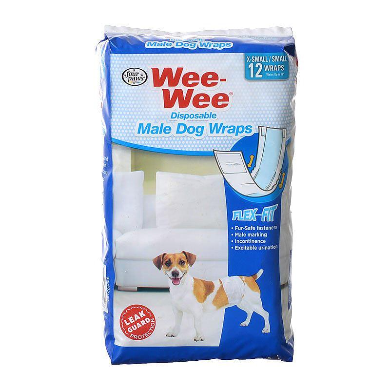 Wee Wee Disposable Male Wrap - Rocky & Maggie's Pet Boutique and Salon
