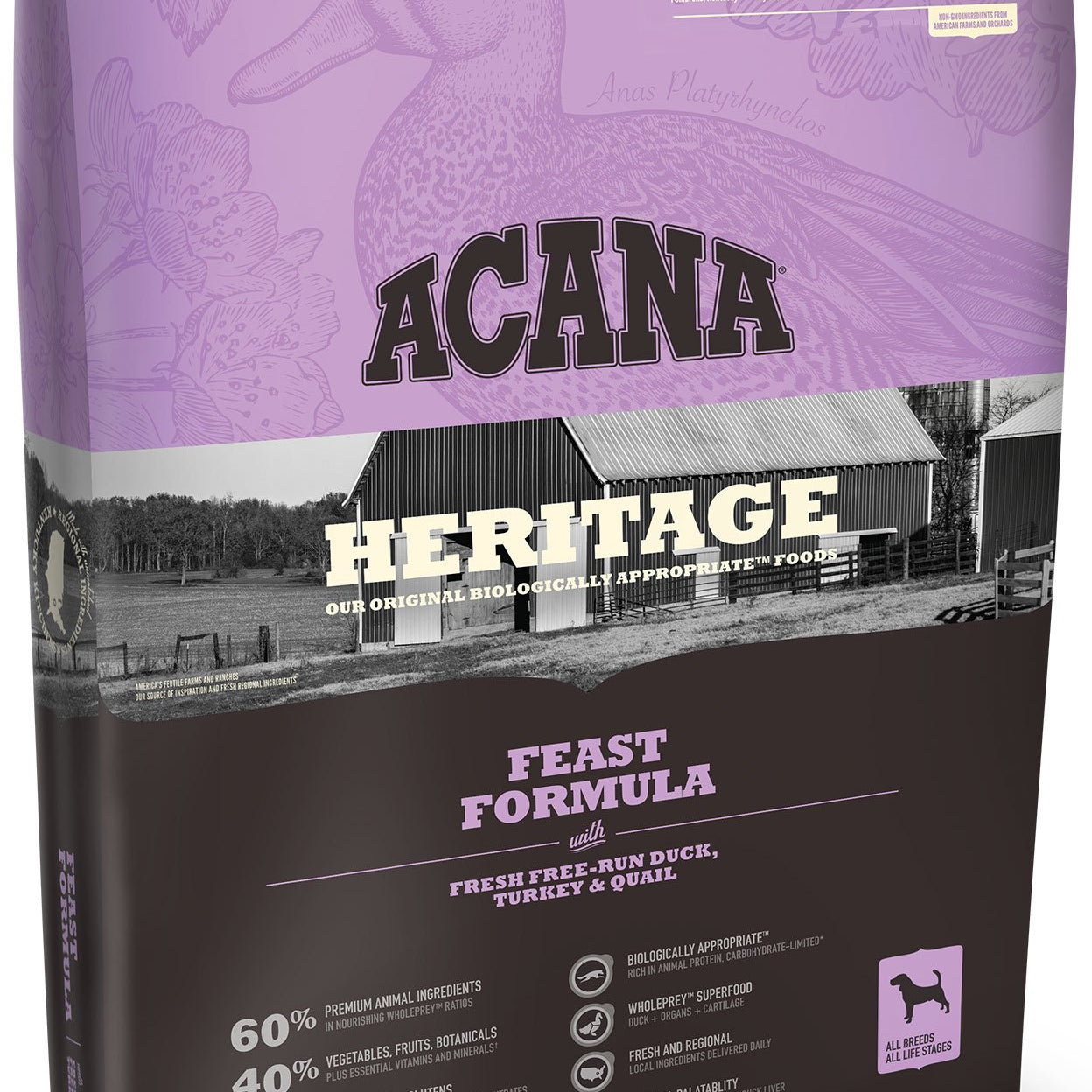 Acana Heritage Feast Dog Food - Rocky & Maggie's Pet Boutique and Salon