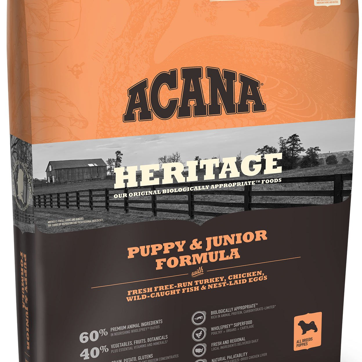 Acana Heritage Puppy and Junior Dog Food - Rocky & Maggie's Pet Boutique and Salon