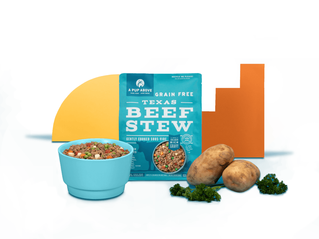 A Pup Above Texas Beef Stew Sous Vide Dog Food - Rocky & Maggie's Pet Boutique and Salon