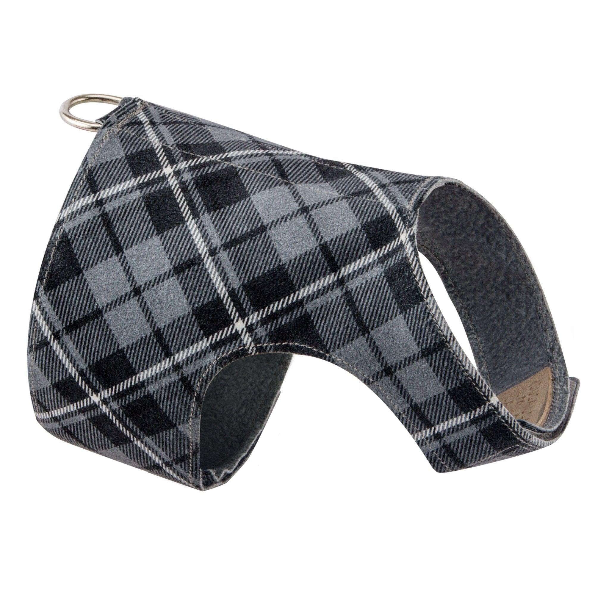 Scotty Bailey Harness Charcoal Plaid - Rocky & Maggie's Pet Boutique and Salon