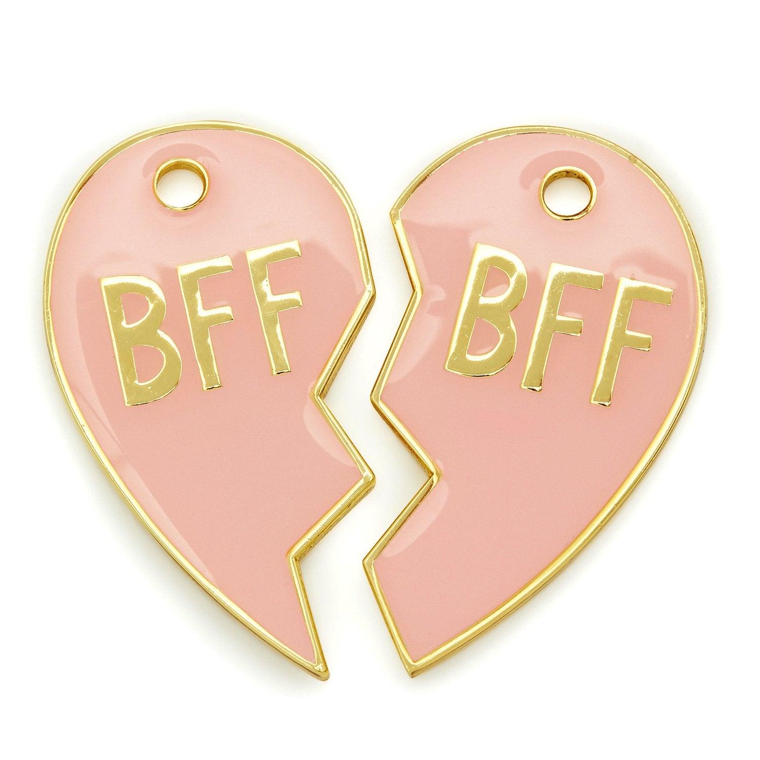 BFF's Tags Pink (set of 2) - Rocky & Maggie's Pet Boutique and Salon