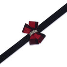 Red Gingham Nouveau Bow Leash - Rocky & Maggie's Pet Boutique and Salon