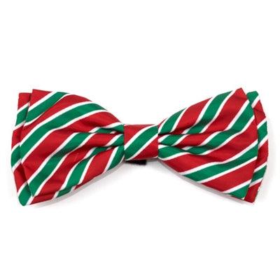 Holiday Stripe Bow Tie - Rocky & Maggie's Pet Boutique and Salon