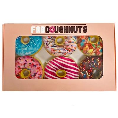Box of 6 Doughnuts Plush Toy - Rocky & Maggie's Pet Boutique and Salon