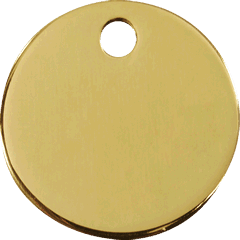 Red Dingo Flat Brass Pet Tag - Rocky & Maggie's Pet Boutique and Salon