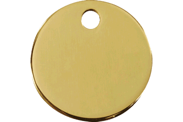 Red Dingo Flat Brass Pet Tag - Rocky & Maggie's Pet Boutique and Salon