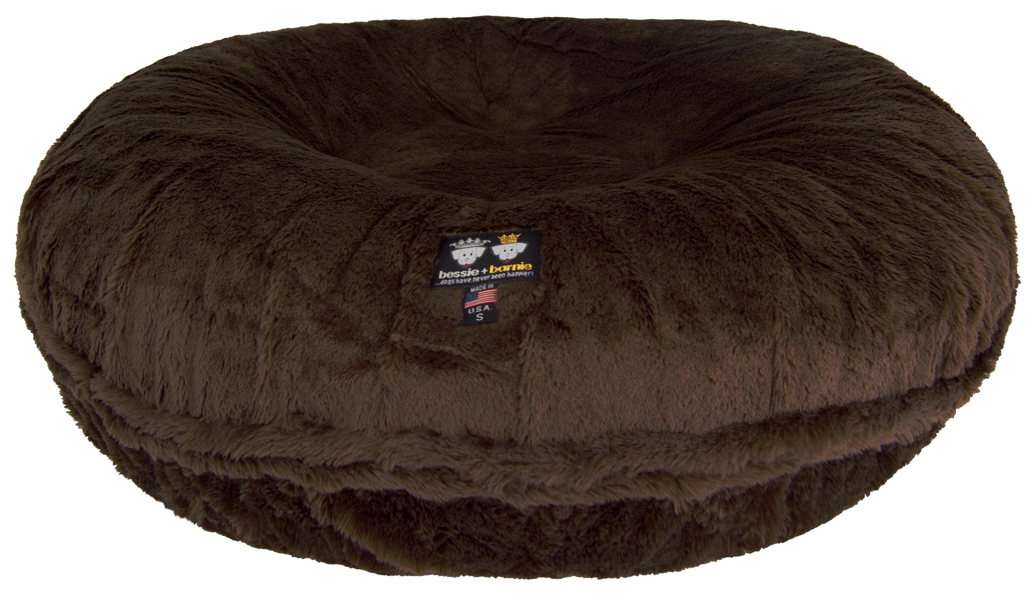 Bagel Bed - Mid Shag Brown Forest - Rocky & Maggie's Pet Boutique and Salon