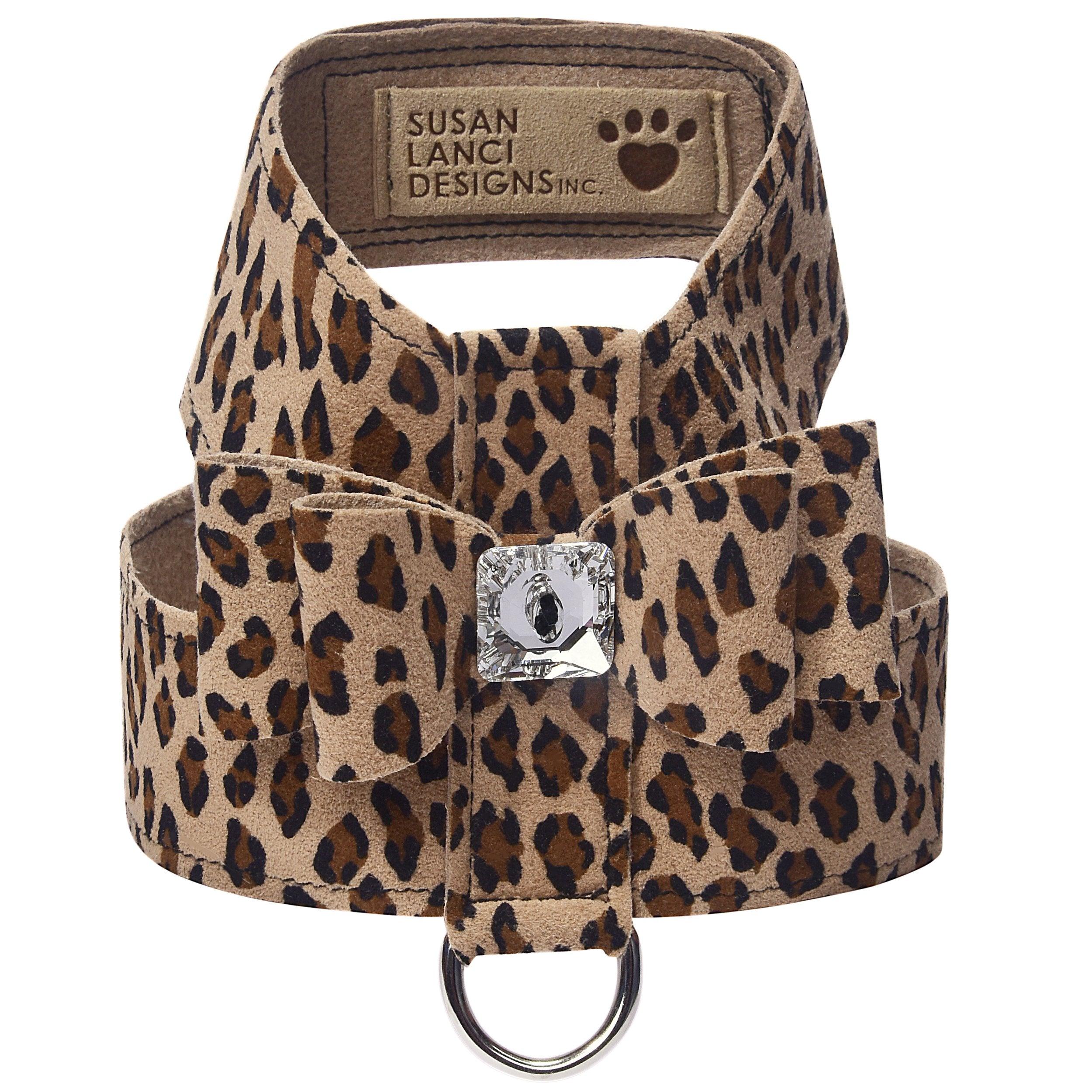 Cheetah Big Bow Tinkie Harness - Rocky & Maggie's Pet Boutique and Salon