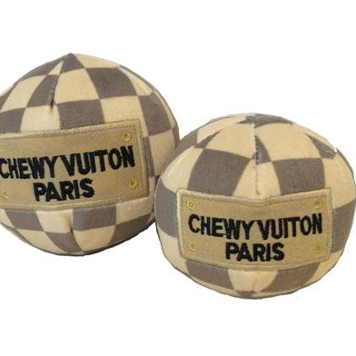 Chewy Vuiton- Checker - Ball - Rocky & Maggie's Pet Boutique and Salon