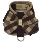 Fawn Gingham Nouveau Bow Tinkie Harness - Rocky & Maggie's Pet Boutique and Salon