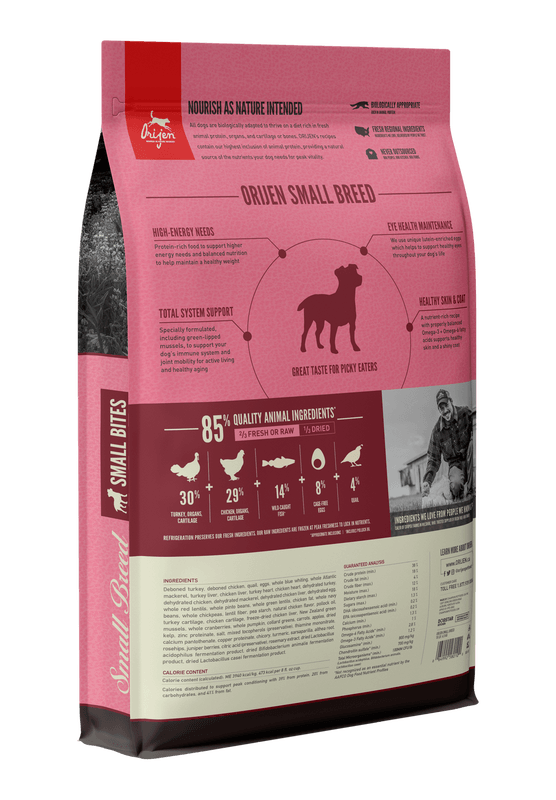 Orijen Small Breed Dog Food - Rocky & Maggie's Pet Boutique and Salon