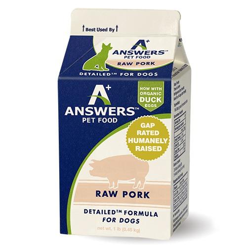 Answer's Detailed Raw Pork - Rocky & Maggie's Pet Boutique and Salon