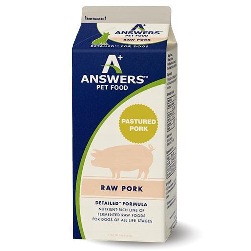 Answer's Detailed Raw Pork - Rocky & Maggie's Pet Boutique and Salon