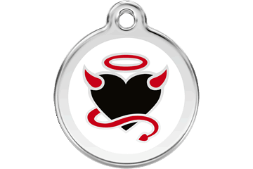Red Dingo Stainless Steel with Enamel- Colors as shown - Rocky & Maggie's Pet Boutique and Salon