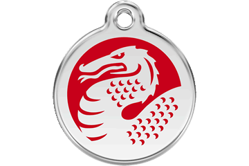 Red Dingo Stainless Steel with Enamel- Colors as shown - Rocky & Maggie's Pet Boutique and Salon