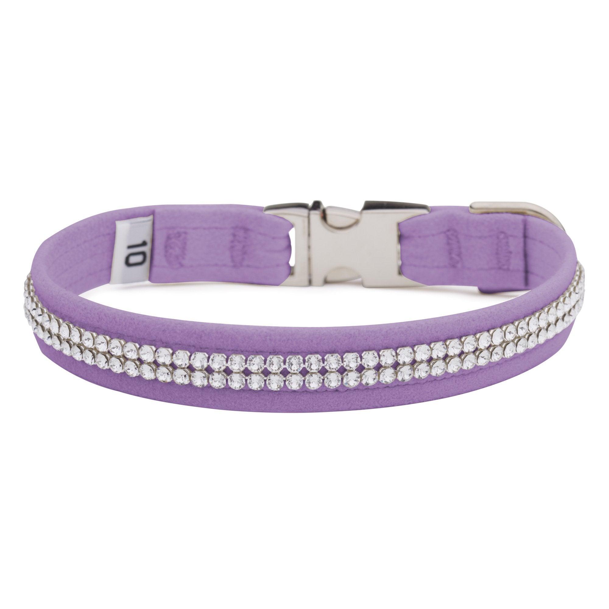 French Lavender 2 Row Giltmore Perfect Fit Collar - Rocky & Maggie's Pet Boutique and Salon