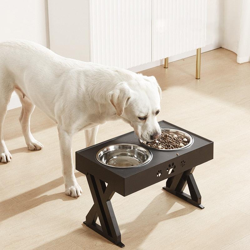Double Diner Non-Slip Bowl, adjustable height - Rocky & Maggie's Pet Boutique and Salon