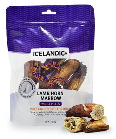 Icelandic+ Lamb Marrow Whole Pieces Dog Treat 4.5-oz Bag - Rocky & Maggie's Pet Boutique and Salon