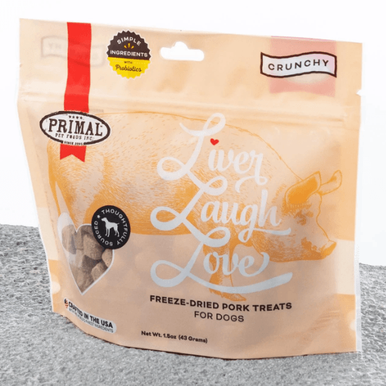 Primal Liver Laugh Love Treats for Dogs - Rocky & Maggie's Pet Boutique and Salon