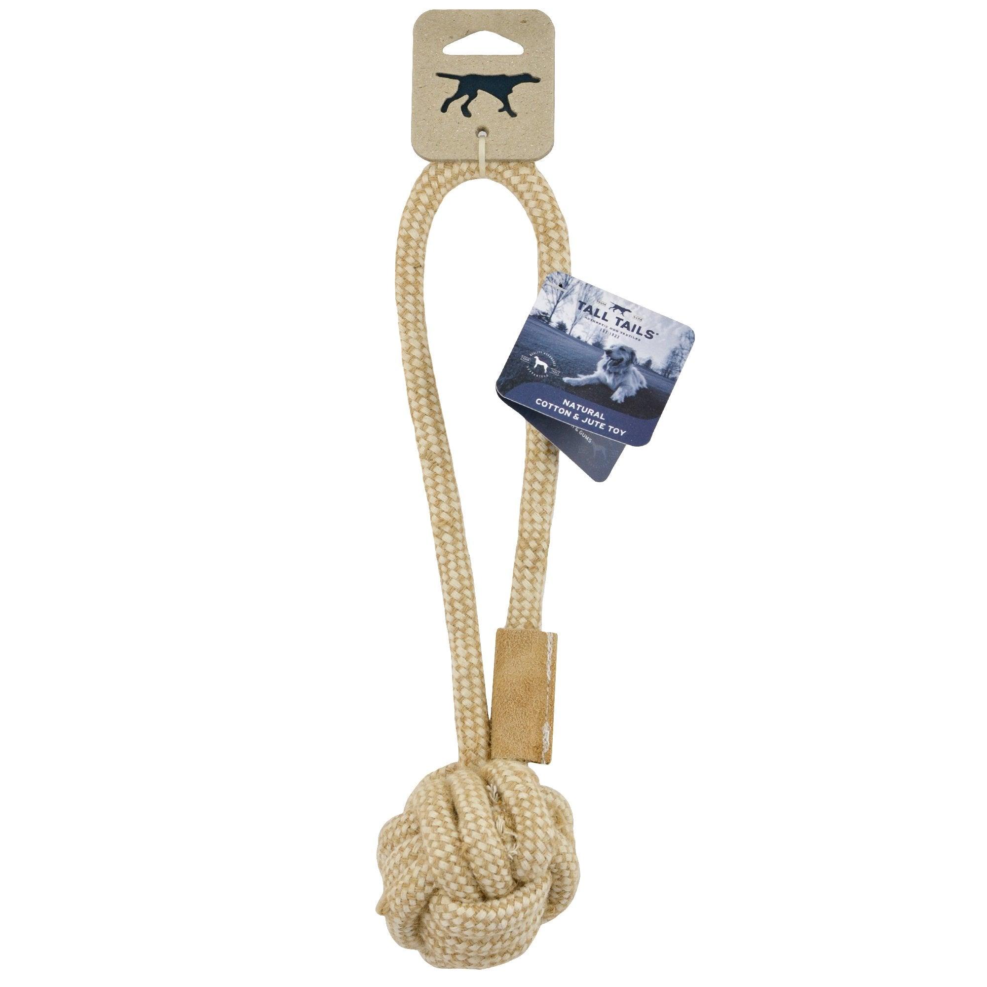 Natural Cotton & Jute Rope Tug Toy – 13″ - Rocky & Maggie's Pet Boutique and Salon