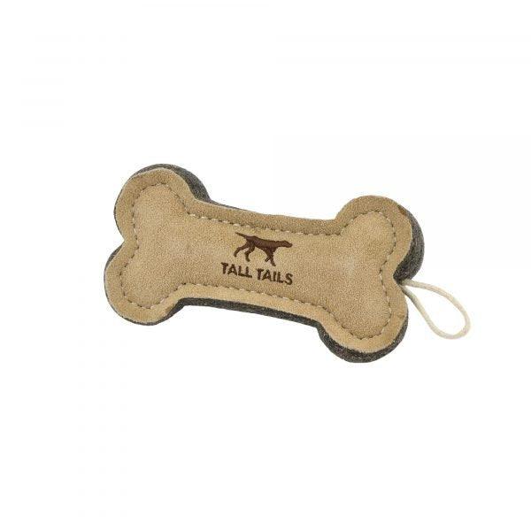 Natural Leather & Wool Bone Toy - Rocky & Maggie's Pet Boutique and Salon