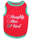 Naughty or Nice Tee - Rocky & Maggie's Pet Boutique and Salon
