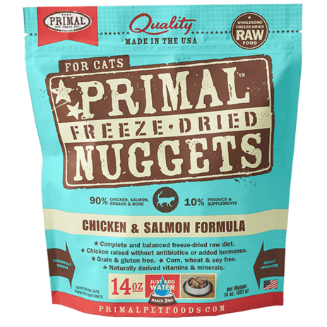 Chicken & Salmon Formula Nuggets Grain-Free Raw Freeze-Dried Cat Food - Rocky & Maggie's Pet Boutique and Salon