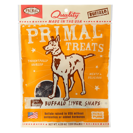 Buffalo Liver Snaps Dry Roasted Dog Treats, 4.25oz - Rocky & Maggie's Pet Boutique and Salon