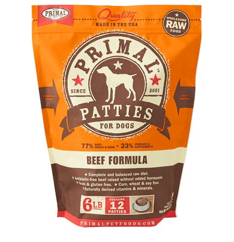 Beef Patties Grain-Free Frozen Raw Dog Food, 6# - Rocky & Maggie's Pet Boutique and Salon