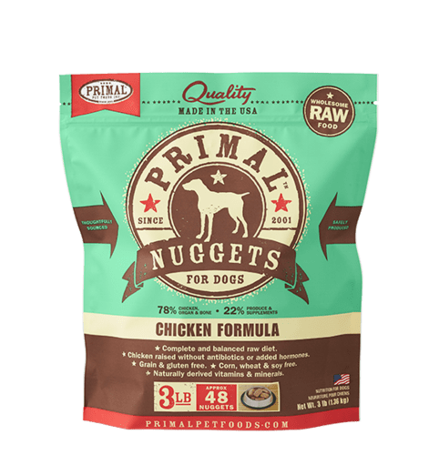 Chicken Nuggets Grain-Free Frozen Raw Dog Food, 3# - Rocky & Maggie's Pet Boutique and Salon