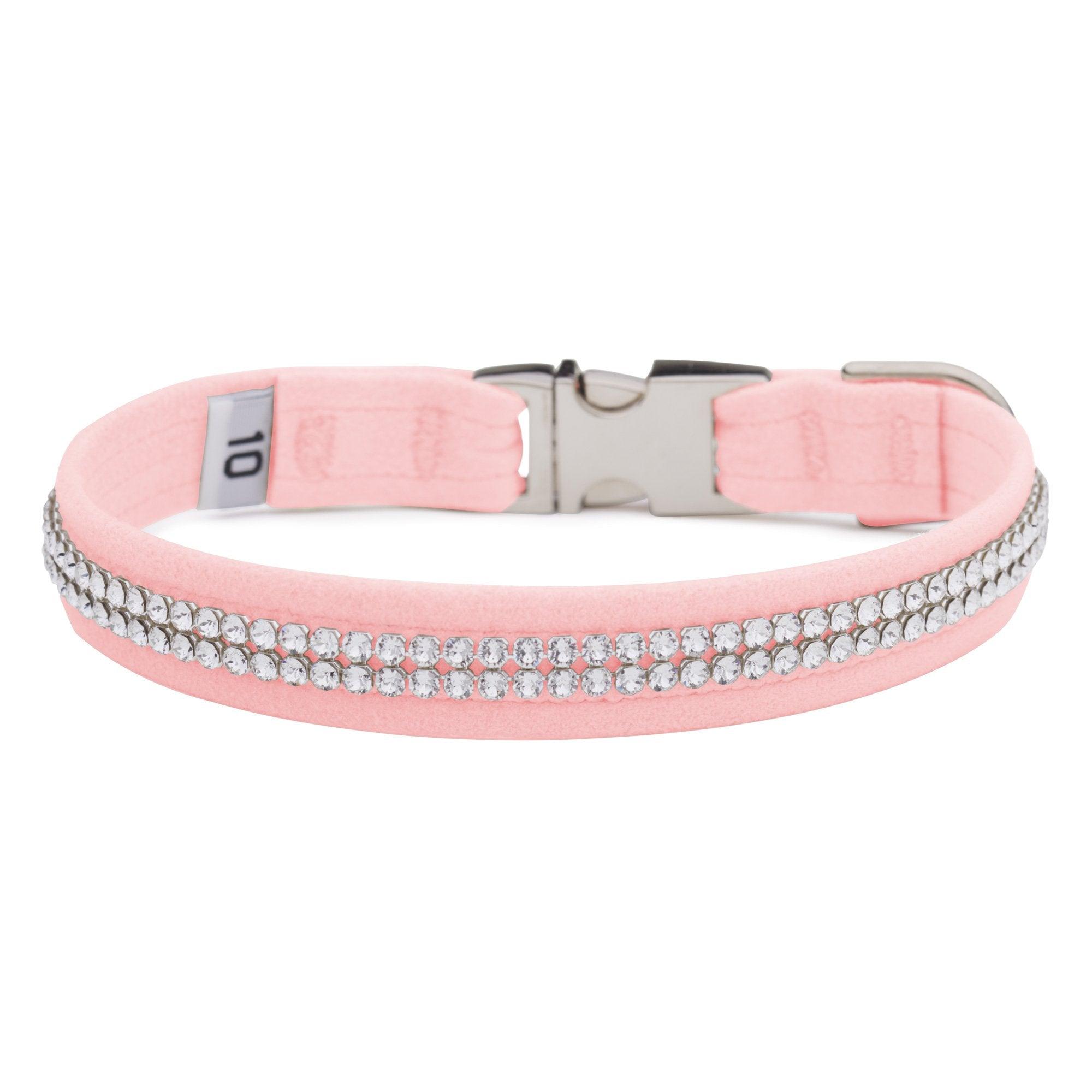 Puppy Pink 2 Row Giltmore Perfect Fit Collar - Rocky & Maggie's Pet Boutique and Salon