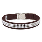 Chocolate 3 Row Giltmore Perfect Fit Collar - Rocky & Maggie's Pet Boutique and Salon